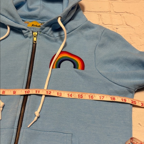 Aviator Nation Rainbow Embroidery Full Zip Hoodie - Picture 13 of 14
